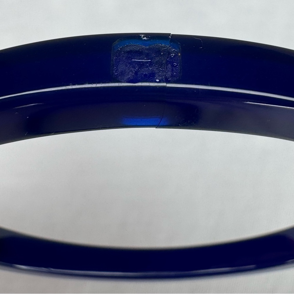 RARE Chanel Blue & Black Bangle Set - Picture 14 of 15
